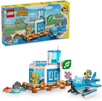 fly with LEGO Animal Crossing Dodo Airlines Toy Airport Construction Set with Airplanes for Children Ages 77051-7 and Over 292 Pieces