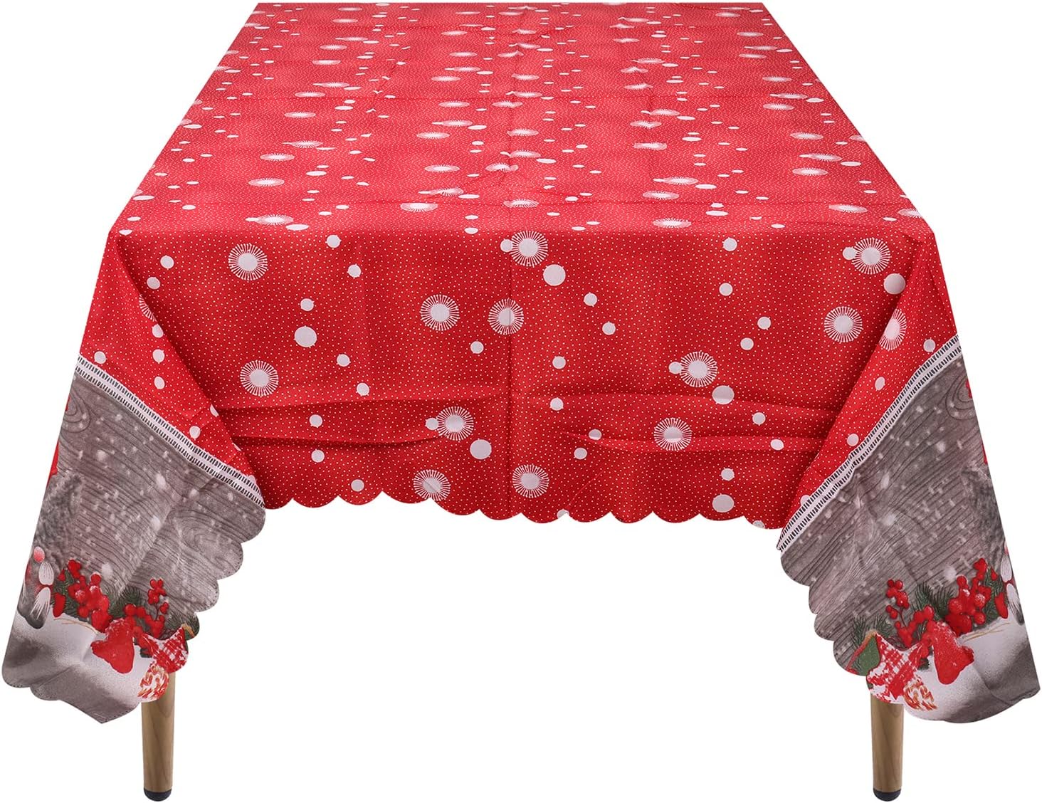 WedDecor Christmas Table Cloth, 180x150 cm Rectangular Christmas Rectangular Christmas Tablecloth