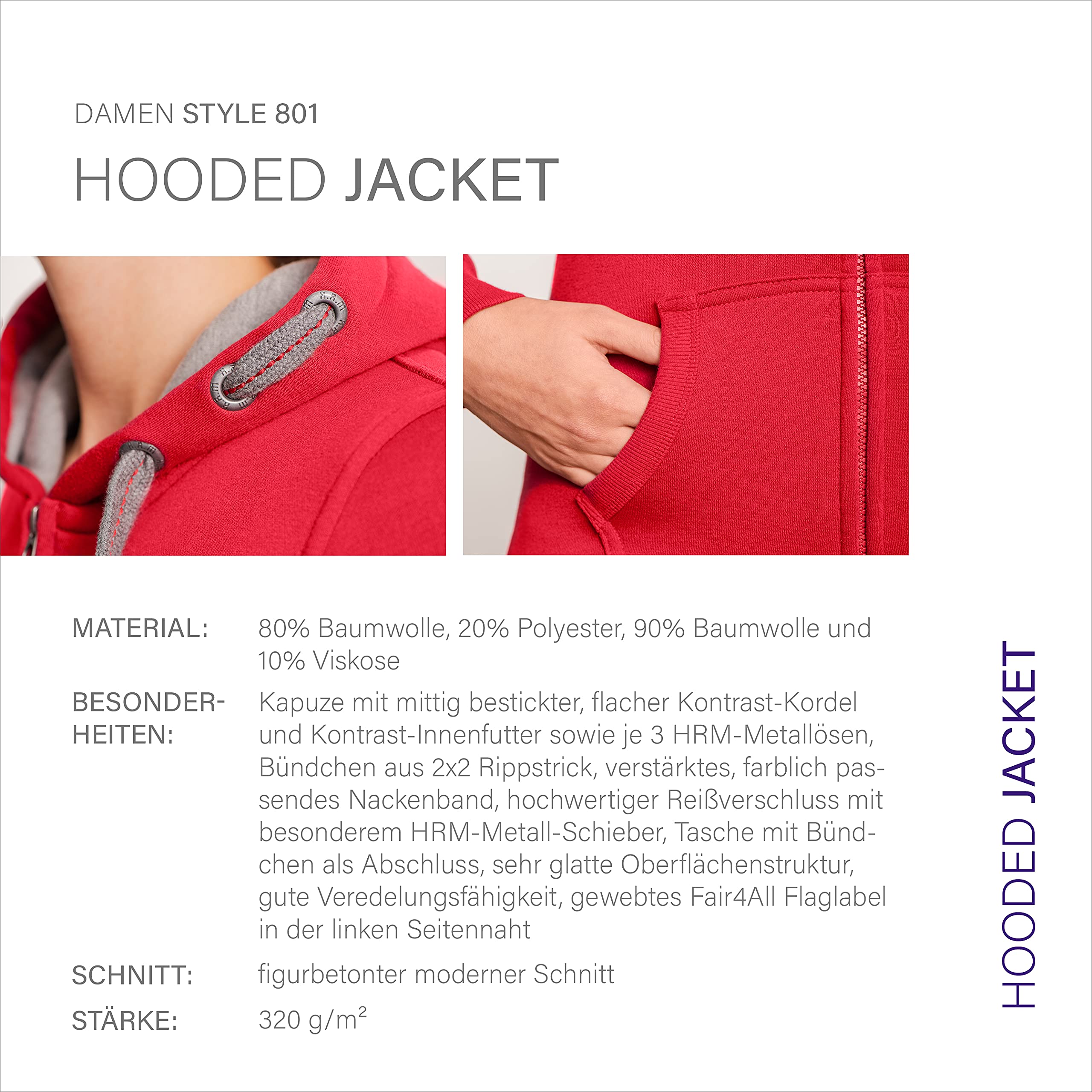 HRM Bluza z kapturem Kobiety Jacket F