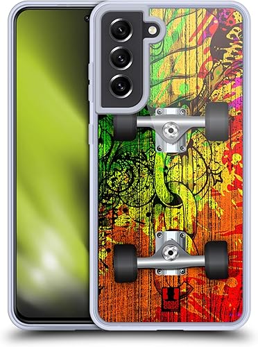 Miniatura 12 de Head Case Designs Reggae Skateboards - Funda de gel suave compatible con Samsung Galaxy S21 FE 5G