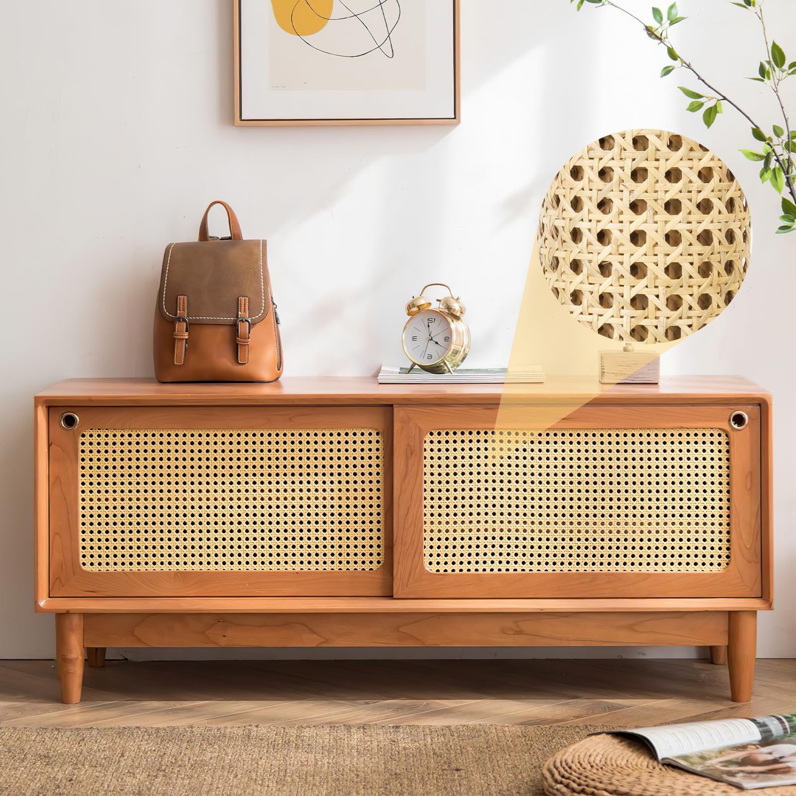 Natural Rattan Roll, 40 x 100 cm Rattan Roll, Vienna Straw for  