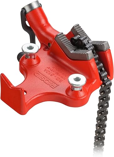 Miniatura 2 de RIDGID 40210 Modelo BC610 - Tornillo superior de tornillo de banco de cadena, tornillo de banco de 14 a 6 pulgadas, rojo, 11 x 11 x 7