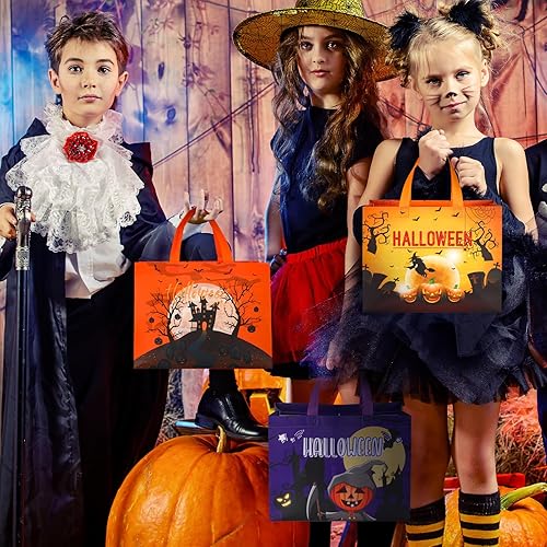 Miniatura 7 de Sadnyy 80 bolsas grandes de regalo de Navidad a granel de 12.6 x 9.84 x 6.79 pulgadas, bolsas de Navidad reutilizables con asa, bolsas de compras no