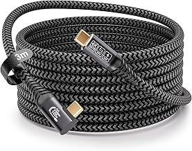 CAKOBLE USB C Kabel 3m,usb c winkelstecker 90 grad USB C 3.2 Kabel 20 Gbps,100W, 4K@60Hz Videoübertragung Kompatibilität Thunderbolt 3 Kabel Für i-Phone 16, MacBook iPad Pro, Samsung S24/S22