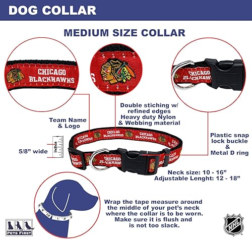 Miniatura 101 de Pets First Collar NHL para perros y gatos. Ajustable, lindo y elegante. ¡El mejor collar para fanáticos del hockey! Anaheim Ducks