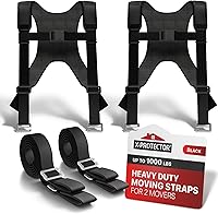 Vista 10 de X-Protector Correas de mudanza - 2 pares - Correas de elevación para 2 mudadores - Mueve muebles fácilmente y de manera segura - Perfecto