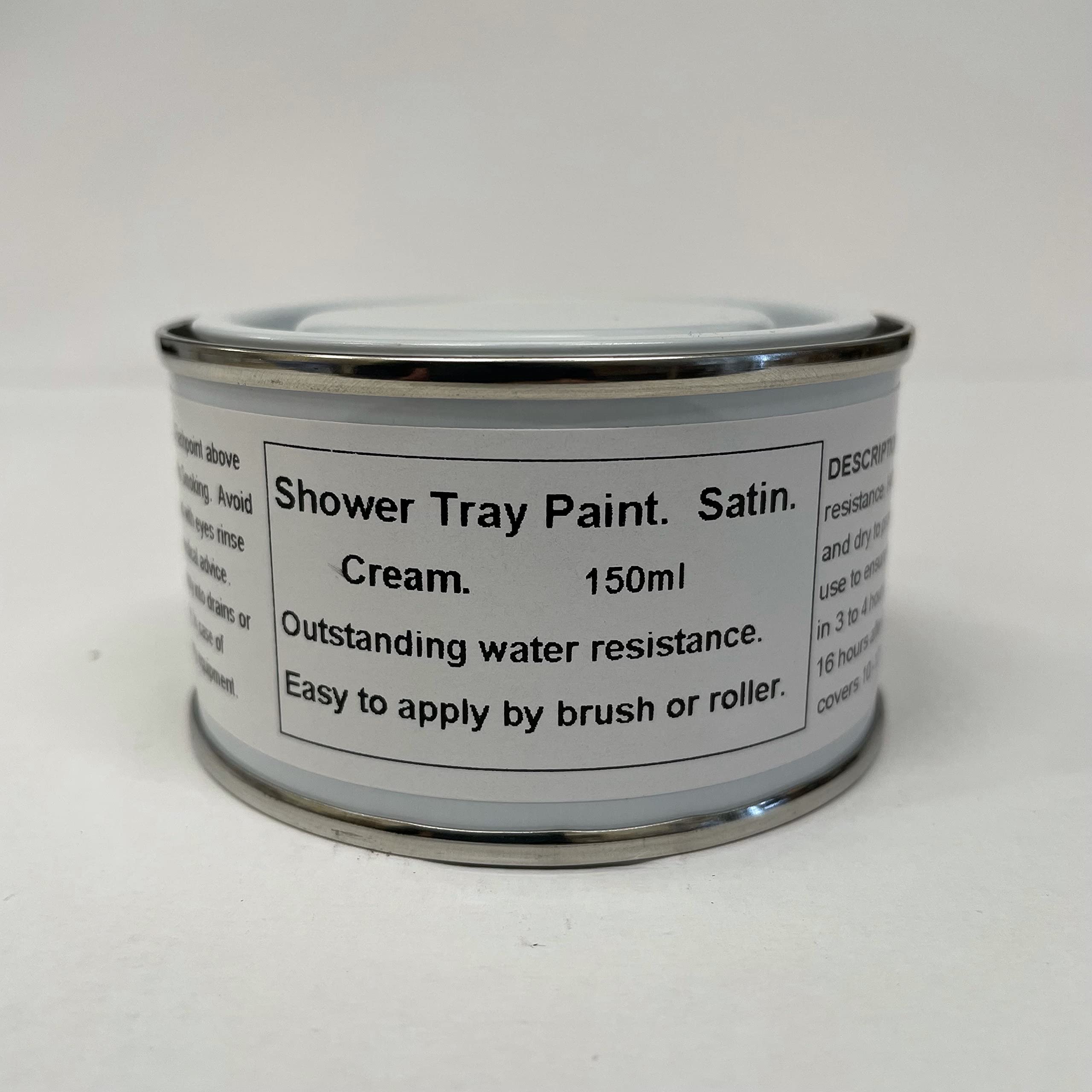 Fascinating Finishes Ltd 1 x 150ml SATIN Shower Tray Paint - Cream.