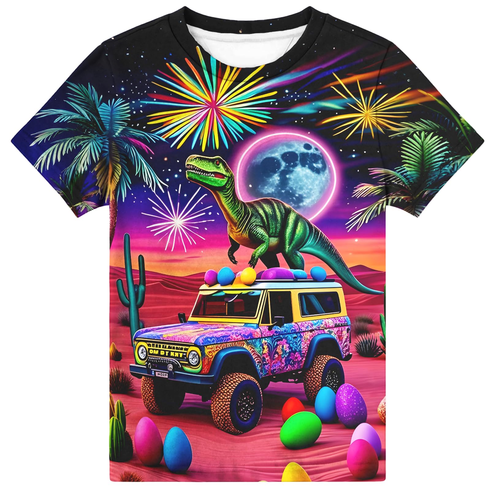 Hgvoetty Boys Girls Graphic T-Shirts Kid 3D Casual Tops Tees for 6-16 Years