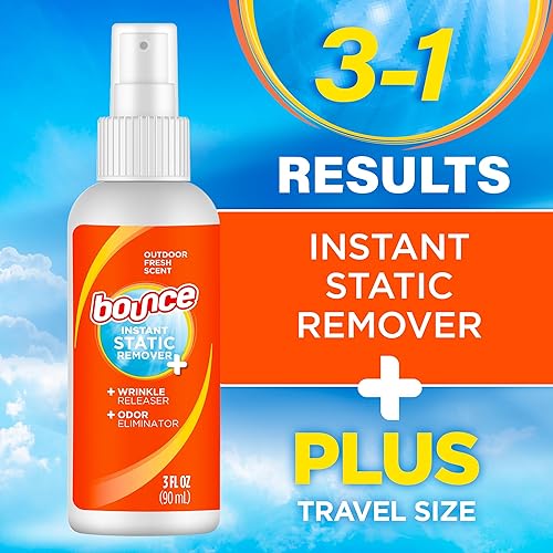 Miniatura 5 de Bounce Spray para ropa 3 en 1 de retoque rápido, libera arrugas, elimina olores y refresca - Elimina la estática - Tamaño de viaje aprobado por la