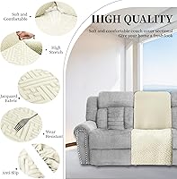 Vista 366 de Fundas 100% impermeables para sofá reclinable seccional, fundas para sofá reclinable en forma de L, funda para sofá seccional de esquina