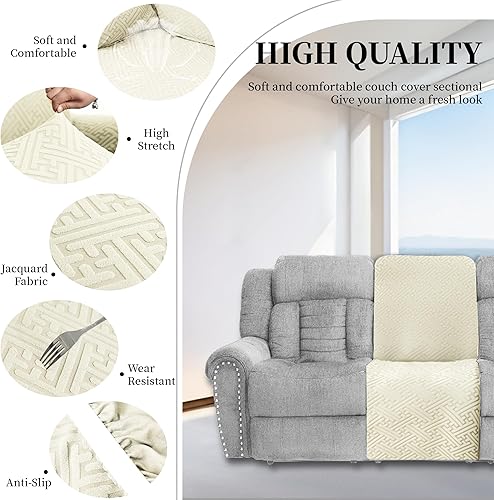 Miniatura 366 de Fundas 100% impermeables para sofá reclinable seccional, fundas para sofá reclinable en forma de L, funda para sofá seccional de esquina en forma de