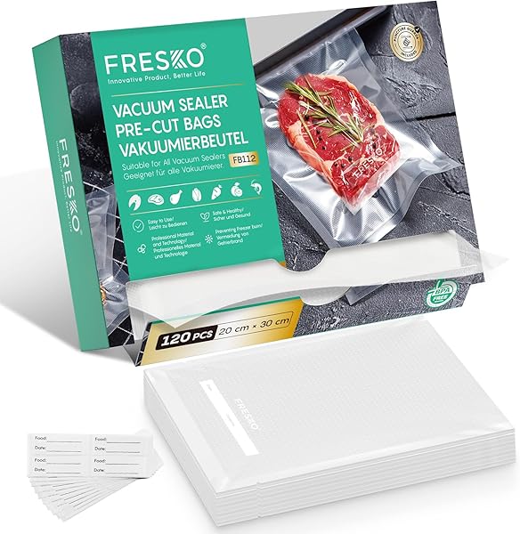 FRESKO Sacchetti Sottovuoto 120pcs 20x30cm