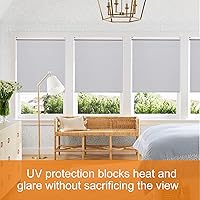 Vista 7 de Persilux Persianas solares con cable de tamaño personalizado para ventanas, persianas enrollables con 3% de apertura, protección UV, ignífugas