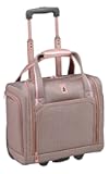 Newcastle 15-Inch Underseater, Telescoping Handles, Rose Charcoal Herringbone