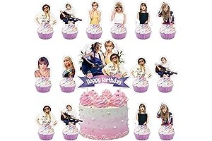 Taylor Swift Birthday Cupcake Toppers