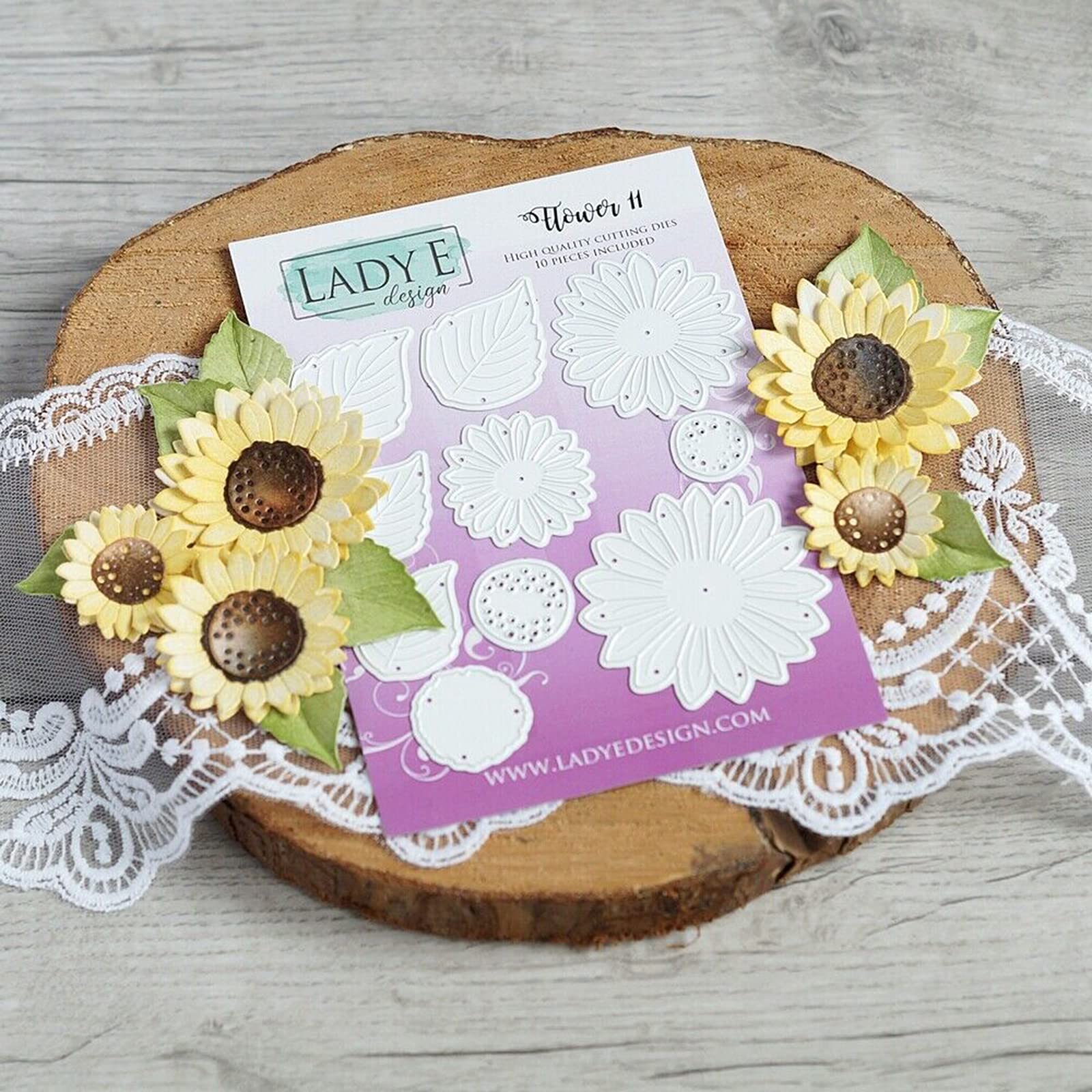 Amazon.co.jp: Sunflowers メタルカッティングダイステンシル