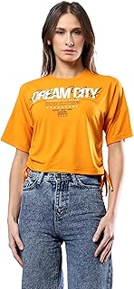 Ravin Comfy Short Sleeves Printed "Dream City" Orange Tee