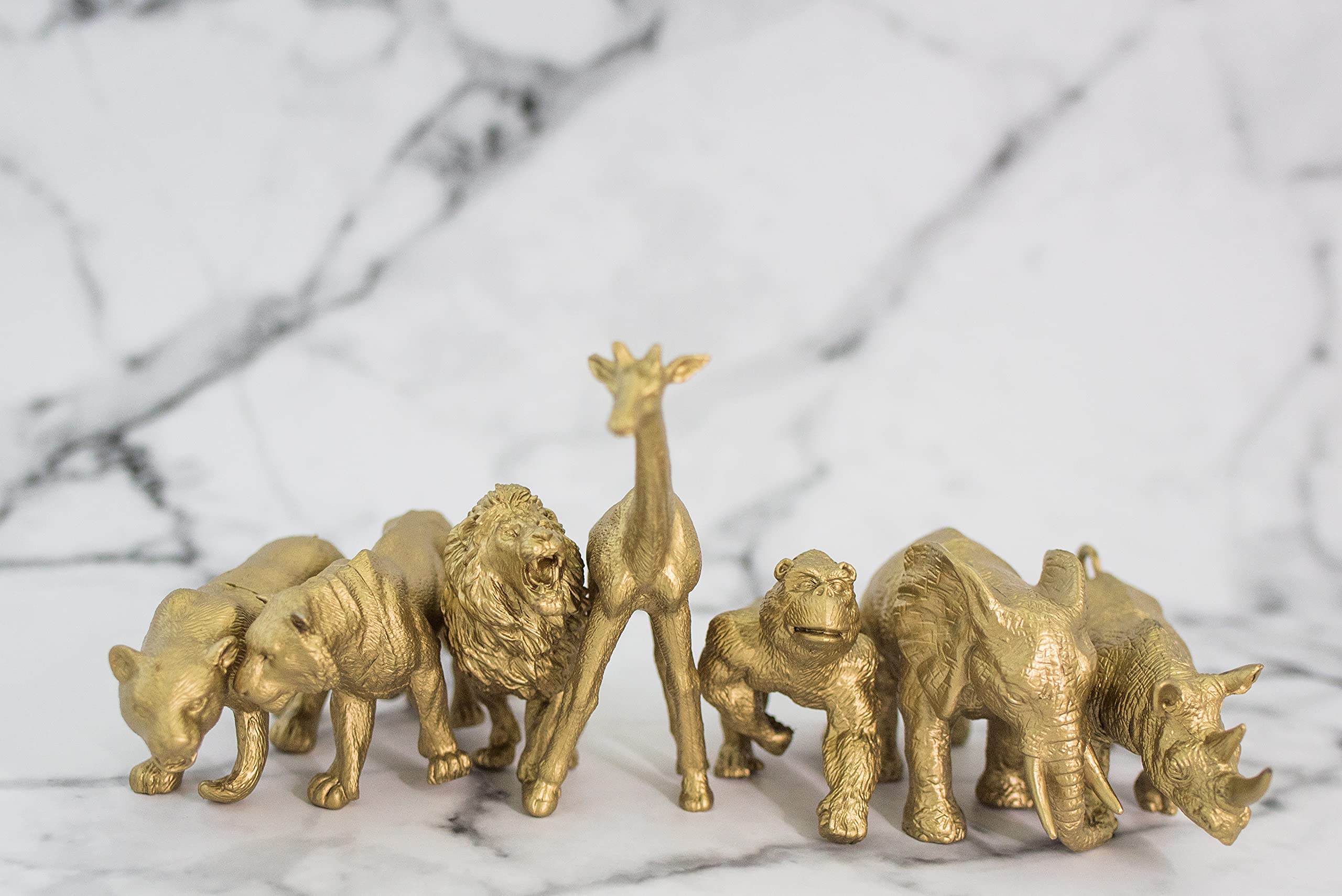 Buy Gold Safari Animals Decorative Gold Animals Safari Party