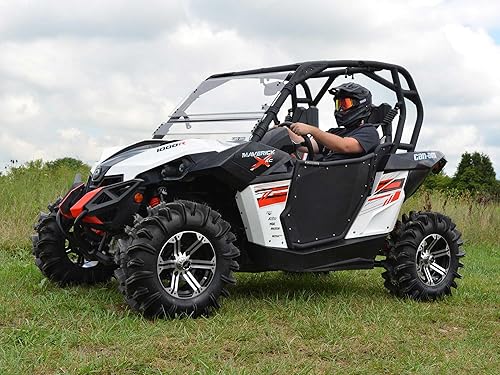 Miniatura 2 de SuperATV Puertas de aluminio compatibles con Can-Am Maverick 2013+, See Fitment, extra resistente, recubrimiento en polvo, resistente a los