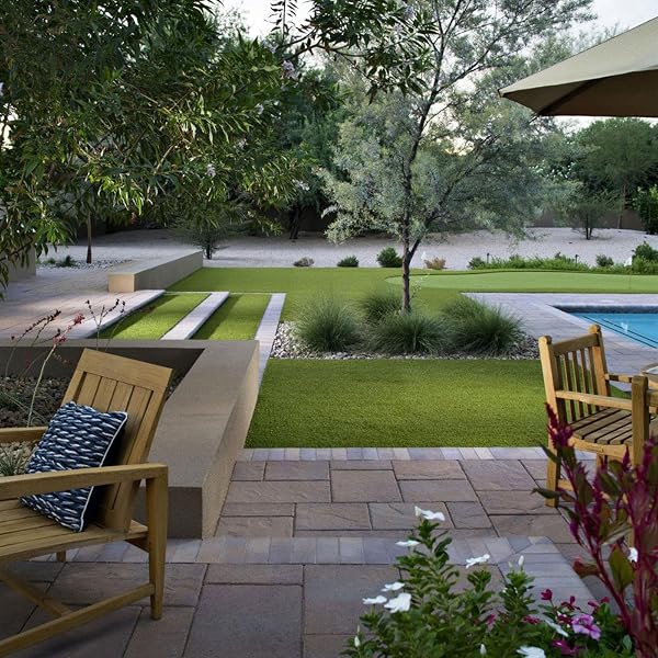 Decorspace Artificial Grass Realistic Effect Artificial Grass Outdoor 4 Shades (50mm, 5 x 2m) - 3