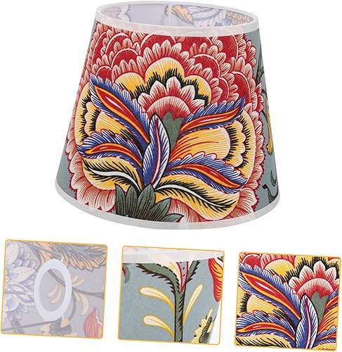 Miniatura 3 de Uonlytech Pantalla de tela de color para lámpara de escritorio, pantallas de lámpara pequeña, pantalla de noche, pantalla de repuesto, pantallas de