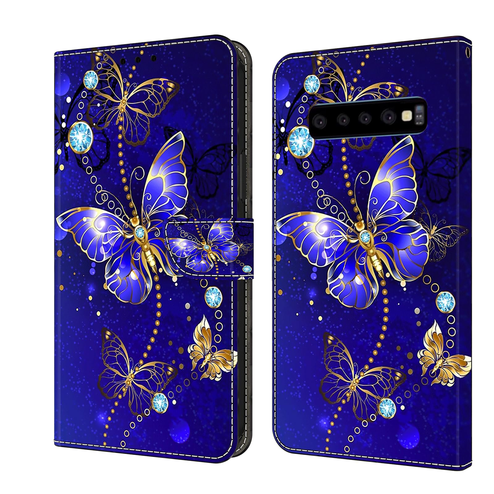 VODEFOX for Samsung Galaxy S10 Case,Galaxy S10 Case Wallet,Cute 3D Cartoon Flip Folio Leather Phone Cover with Card Holder Magnetic Closure for Samsung Galaxy S10 6.1