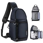Sac à Bandoulière K&F Concept pour photographes, Sac à Dos Étanche de 10L pour Caméra Professionnelle pour DSLR SLR Canon Nikon Sony