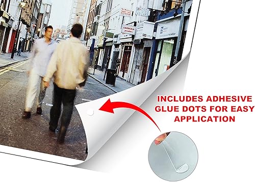 Miniatura 2 de CINEMAFLIX Oasis - Póster de portada de álbum, mide 12 x 12 pulgadas, incluye puntos adhesivos