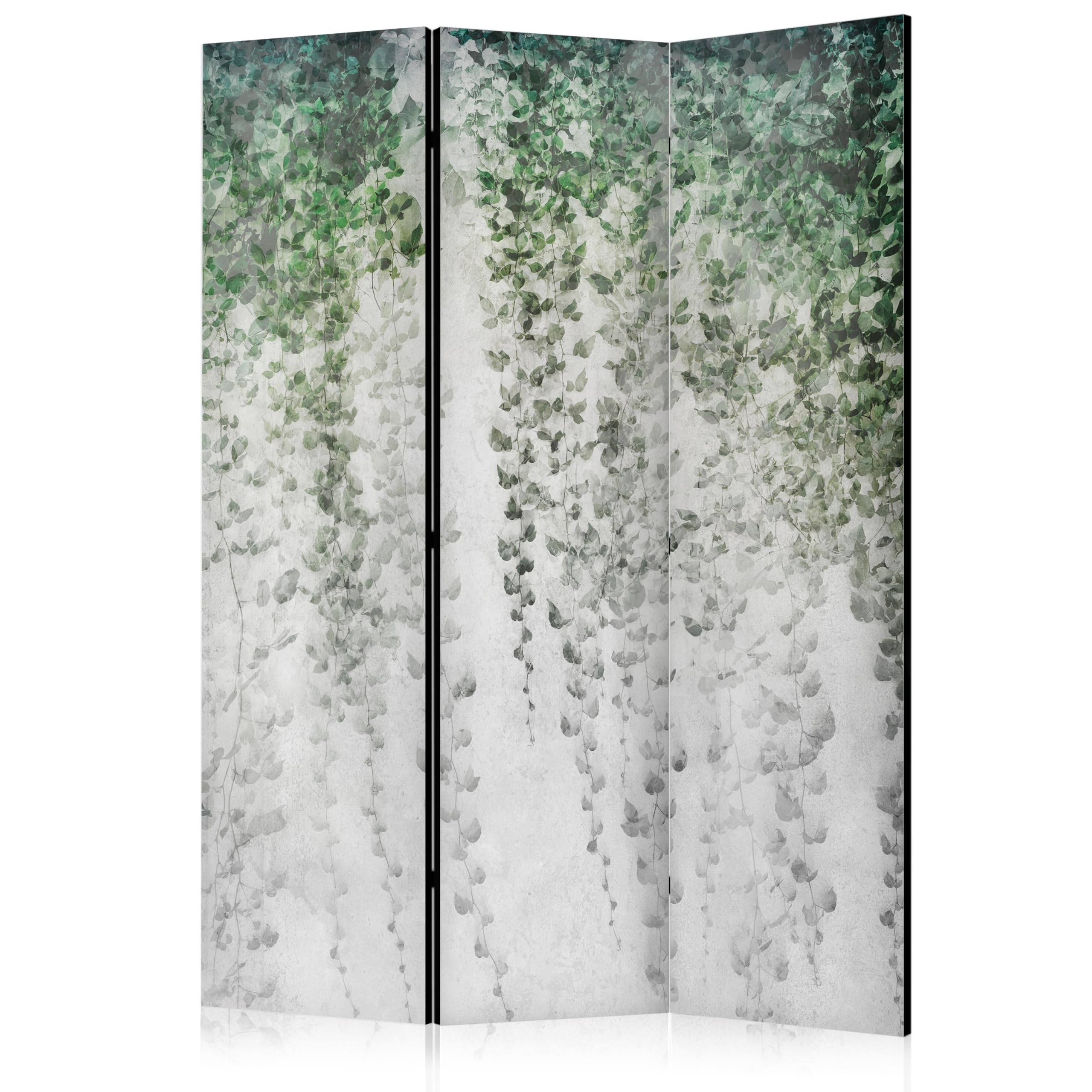 murando Decorative Room Divider Abstraction 135x172 cm / 54"x68" Single-Sided Folding Screen 3 Panels Room Partition Non-Woven Canvas Print Opaque Photo - nature plant b-C-10119-z-b