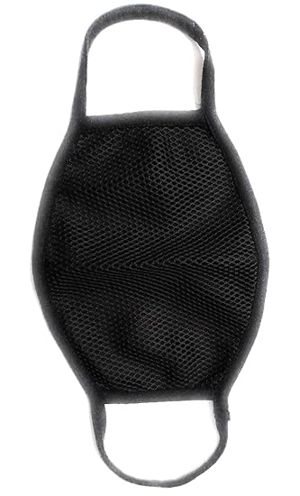 Autoridez Cotton Nylon Bike Face Mask Dust Protection Anti Pollution Air Filter,Standard, Black -Pack of 3