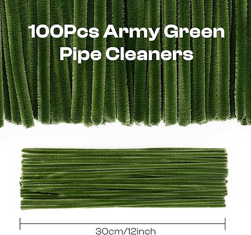 Miniatura 4 de Caydo 100 piezas de limpiapipas negras de Halloween, tallos de felpilla flexibles para arte y manualidades, decoración de Halloween (0.236 in x 12