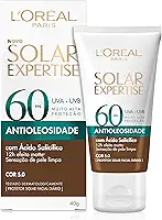 L’Oréal Paris Protetor Solar Facial L'Oréal Paris Solar Expertise Antioleosidade Fps60 Cor 5.0 Negra 40G