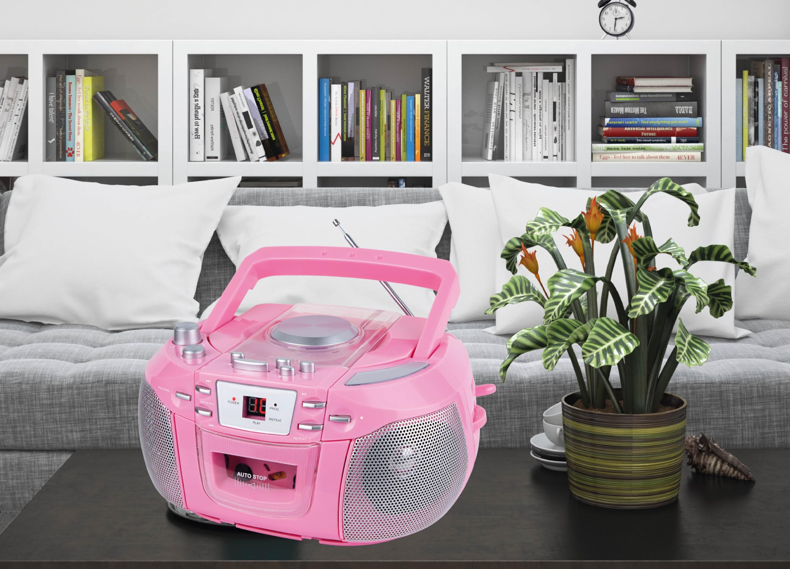 Amazon.com: HANNLOMAX HX-338CD CD Boombox, AM/FM Radio, Cassette