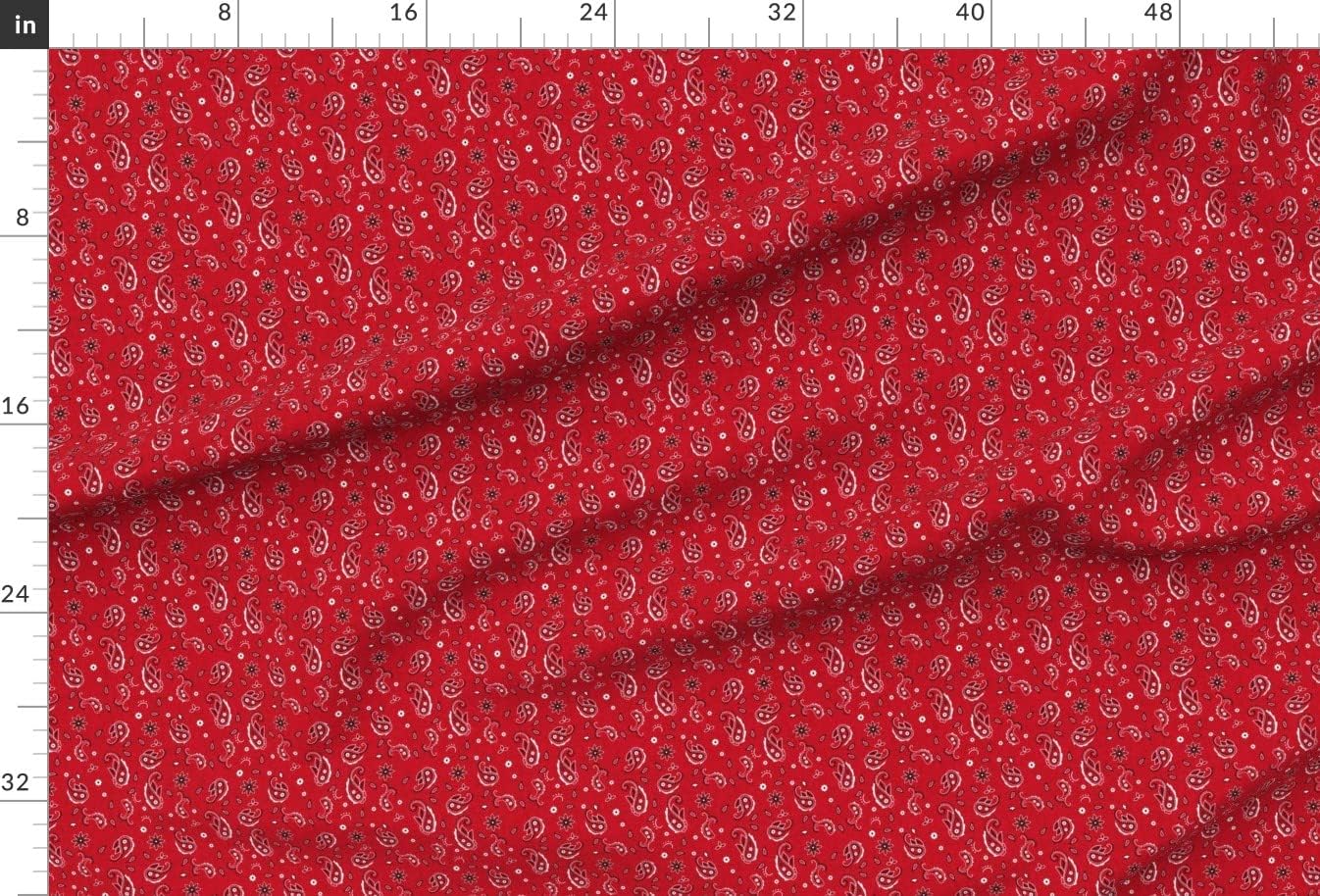 Spoonflower Fabric - Western Paisley Country Cowboy Cowgirl Mountain Printed on Chiffon Fabric by The Yard - Sewing Fashion Apparel Dresses Home Decor