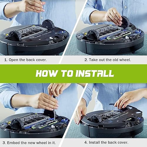 Miniatura 6 de Par de módulos de rueda de accionamiento derecha izquierda para iRobot Roomba 500 600 700 800 900 serie intercambiable 880 980 960 860 864 por SPRYAR