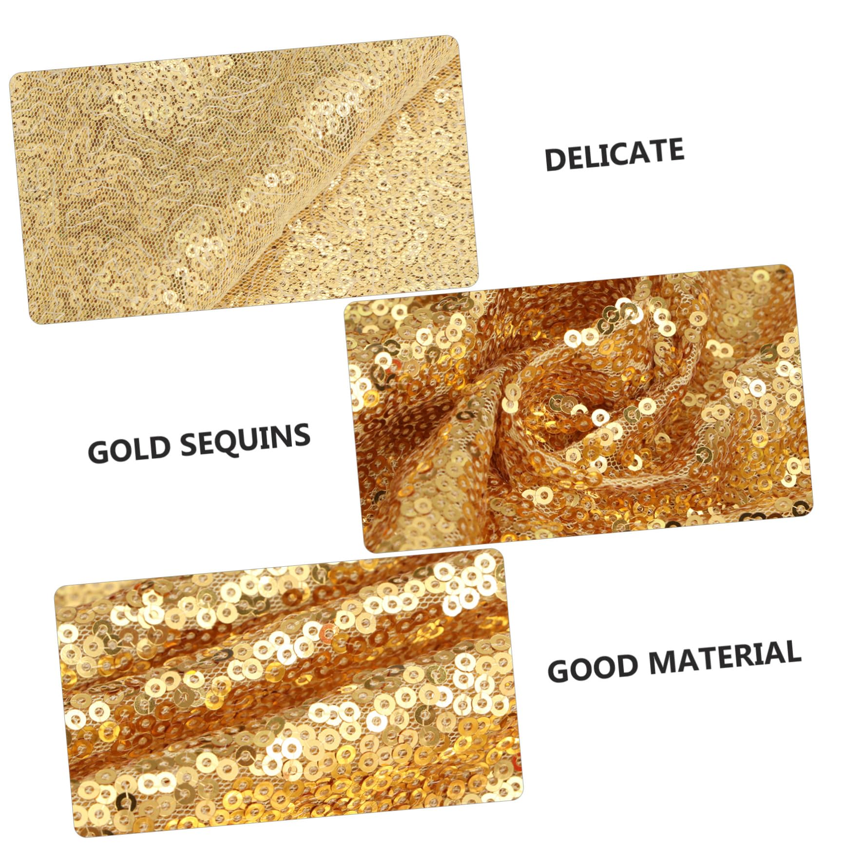 Fondale Fotografico Paillettes Scintillanti 1,2x1,8m Per Matrimonio E Feste Colore Oro