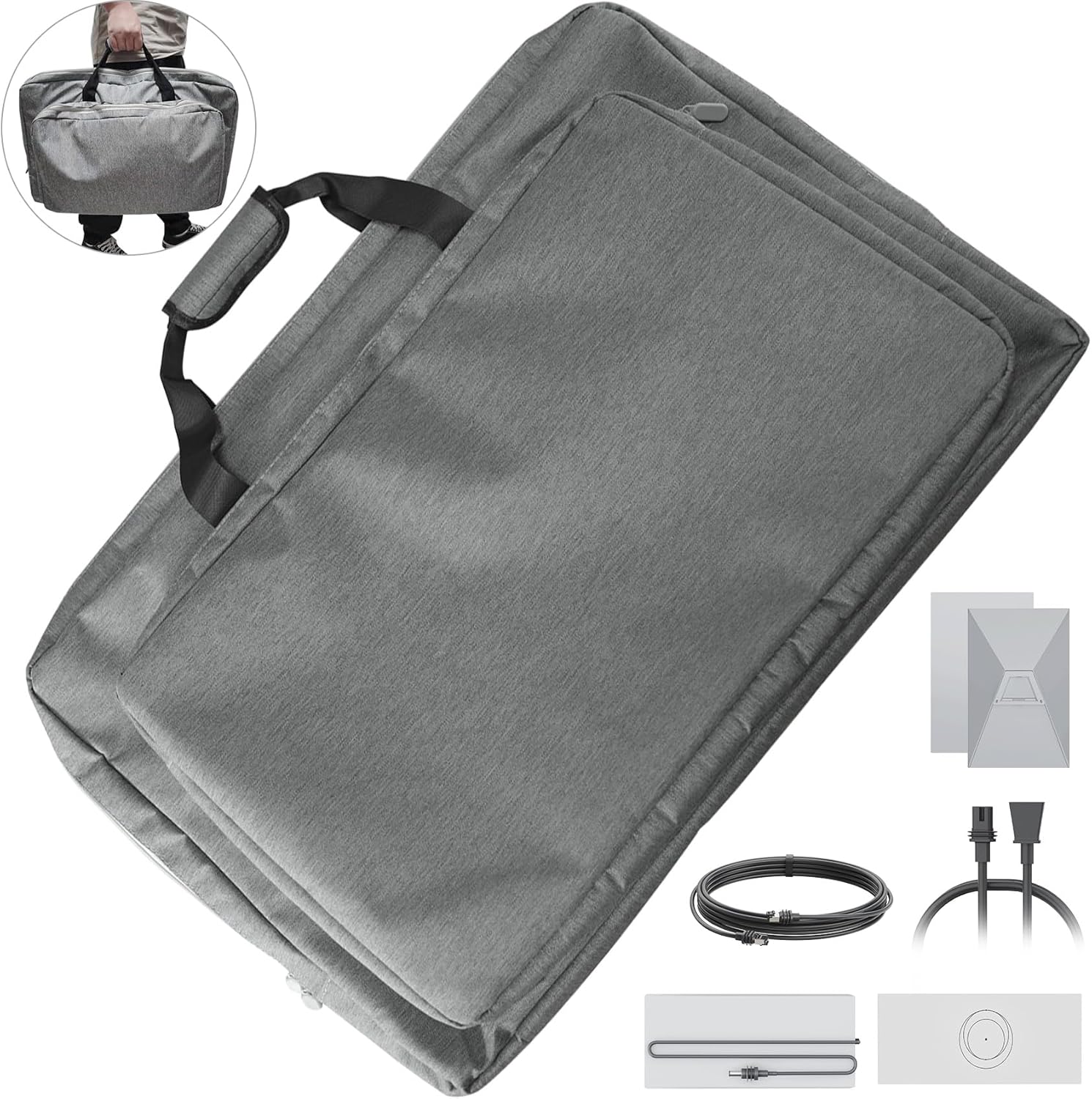 Traveling Case for Starlink Gen 3, Gen 3 Carry Case for Outdoor Camping and RV Trips, Easy-to-Carry Organizer for Starlink Dish and Accessories