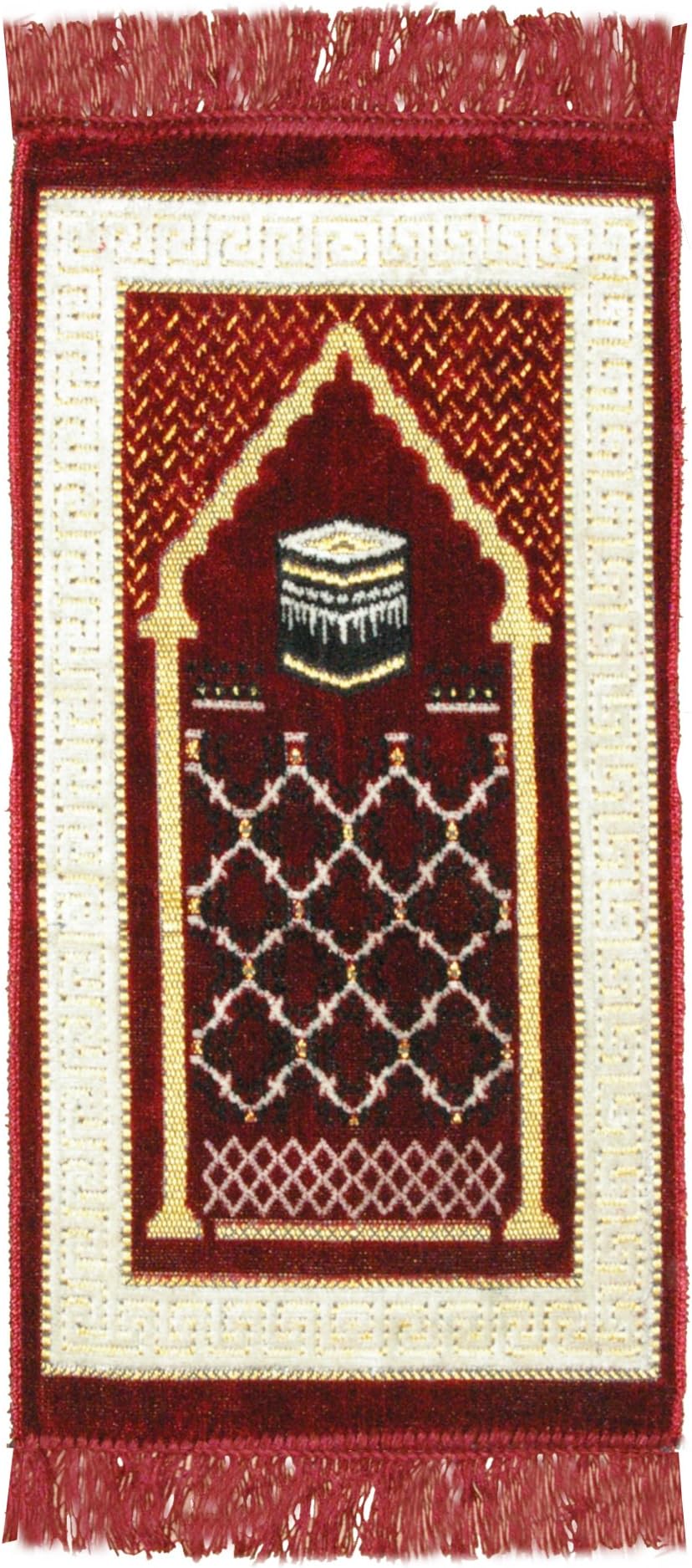 Kadife Cocuk Seccade Velvet Children's Prayer Rug 63 cm x 33 cm