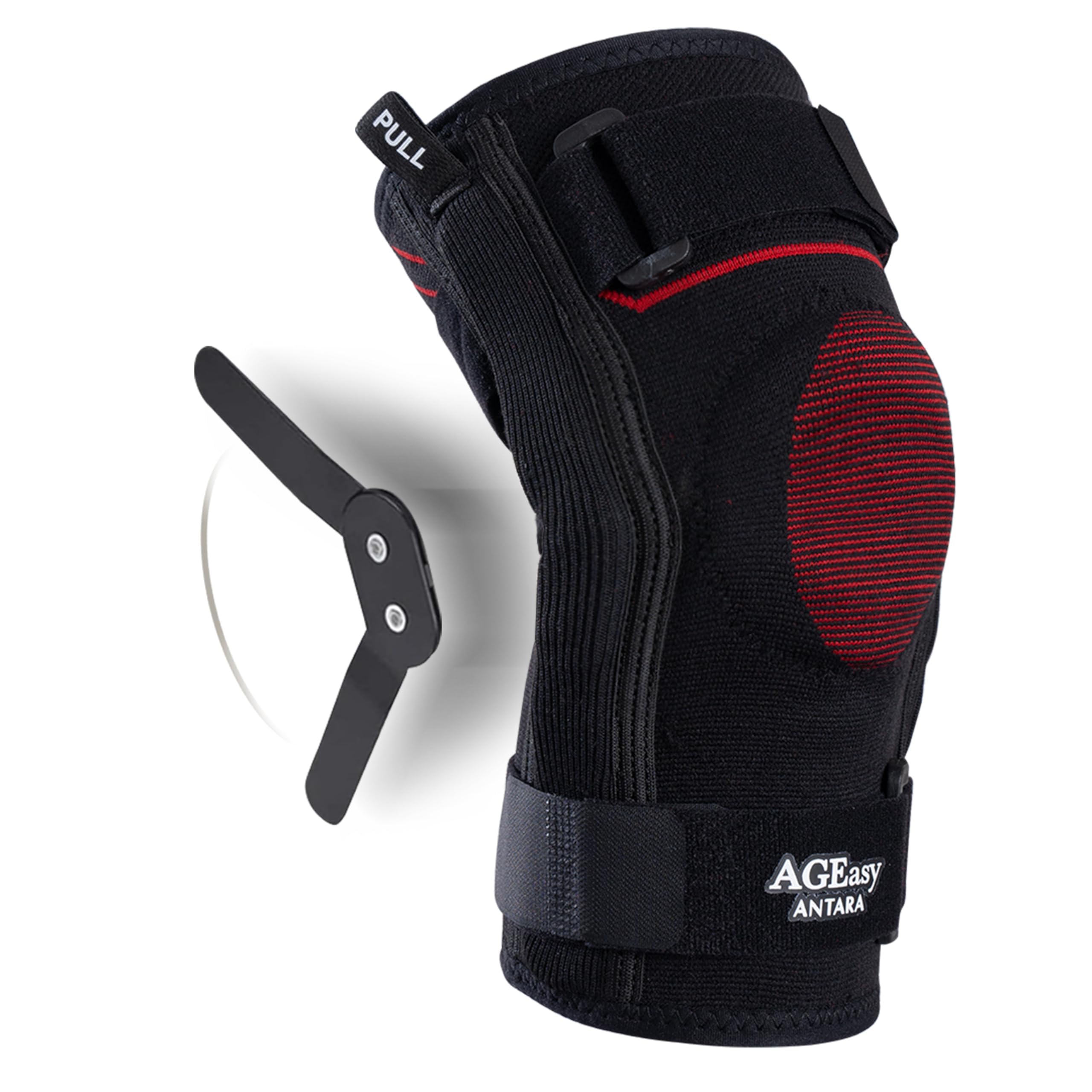 AGEasy (Max Group) Hinged Knee Braces for Osteoarthritis | Knee Brace for Men & Women | Knee Supporter with Inner Cotton Lining, Durable Hinge | Knee Caps for Pain Relief | Knee Belt for Joint Pain (XXL, Rigid Hinge Support (Single))