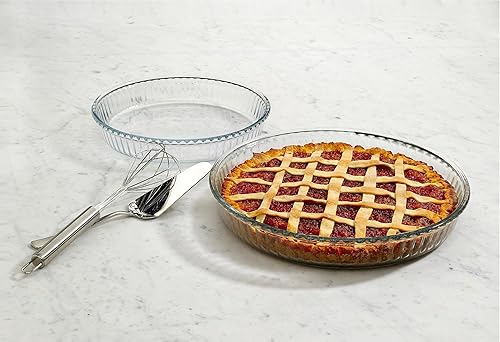 Miniatura 3 de Borcam 1690038 - Juego de 2 platos redondos transparentes (12.6 x 12.6 x 2.0 in)