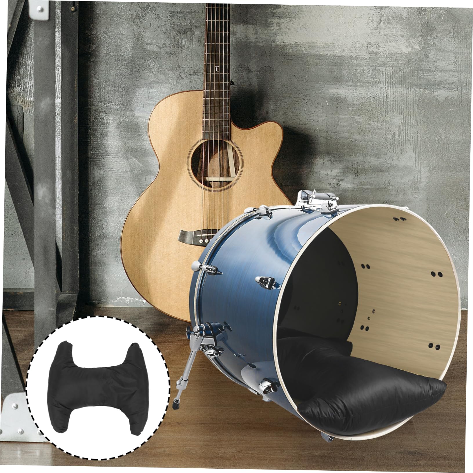Toyvian Verdicktes Trommeldämpfungskissen Aus Baumwolle Für Bassdrum Professionelles Schlagzeug Zubehör Für Bühne Und Alltag