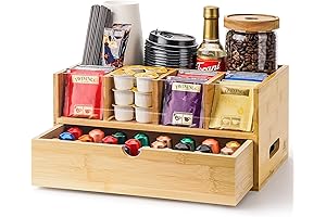 Coffee and Tea Organizer for the Kitchen Counter