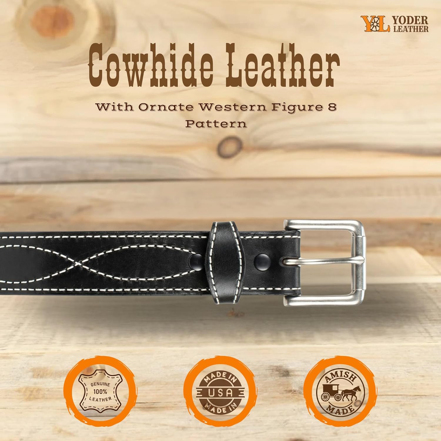 Amish Made Western Leather Tool Belt - Image 2