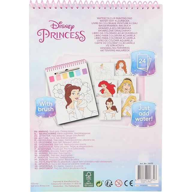Foto 5 de 5 de Libro Colorear Acuarelas Princesas