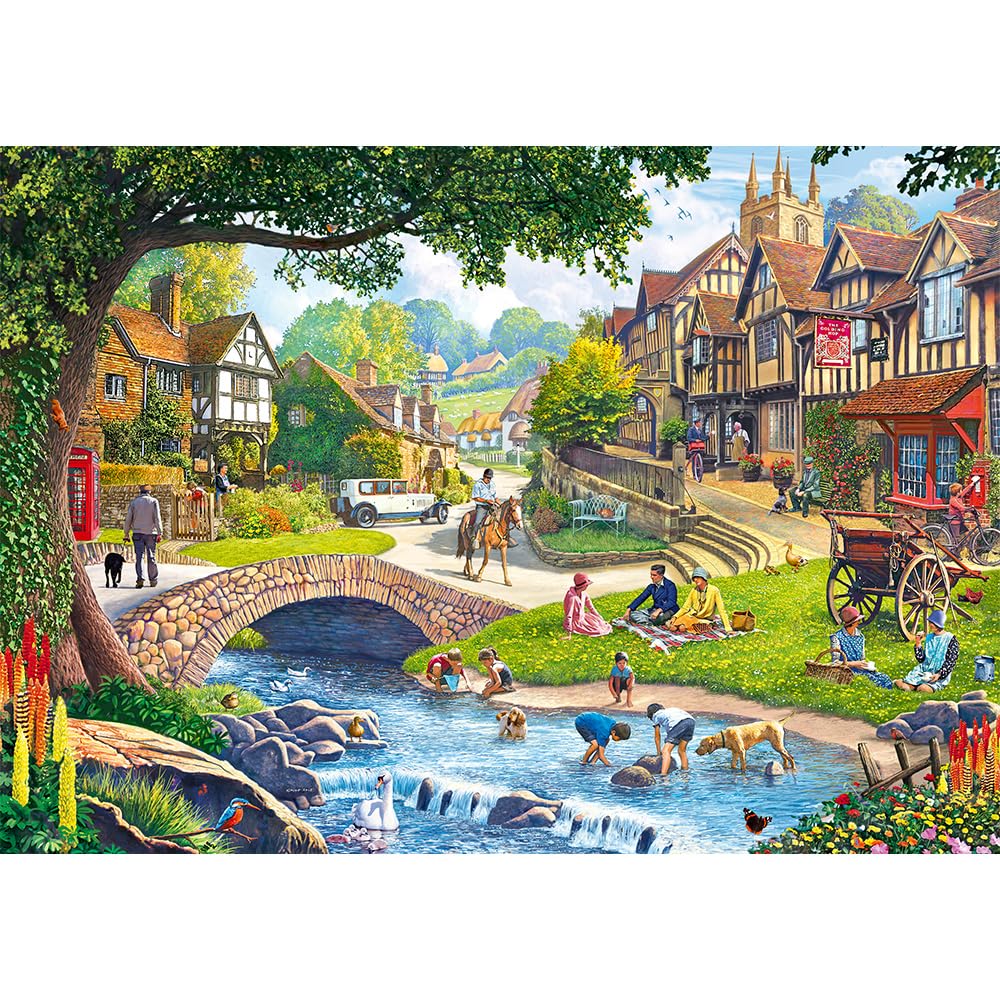 Trefl - Puzzle 2w1: Sielankowe Życie - 2 x 500 Elementów - Zestaw Dwóch Układanek, DIY, Kreatywna Rozrywka, dla Dorosłych i Dzieci od 10 lat