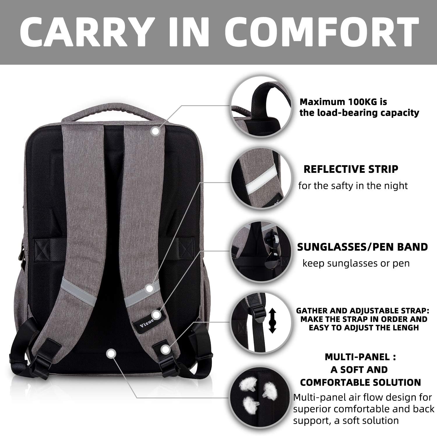🛒 Crazy Deals Laptop Backpack Travel College Business Work Computer Backpack for Women Men hui Holiday Deals 🛒 Laptop Backpack Travel College Business Work Computer Backpack for Women Men hui