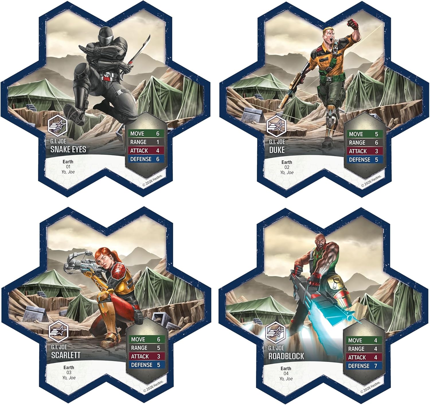 Renegade Game Studios G.I. Joe Heroscape Rumble at The Rift Tactical Board Game, Battle Box with 8 Miniatures & Modular Hex Terrain