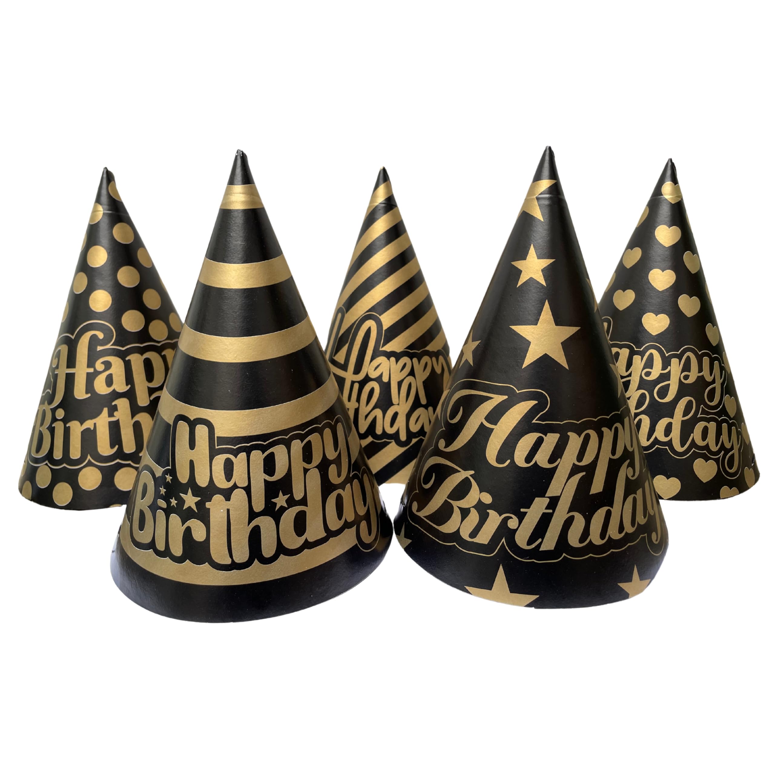 Festi Duck Chic Black and Gold Birthday Party Caps - 10 Pack (B0DBR5FJQH) Amazon Price History, Amazon Price Tracker