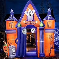 Vista 10 de Beyond Your Thoughts Globo de nieve inflable de Navidad de 6 pies con muñeco de nieve de música, soplador de aire con luz LED brillante, decoración