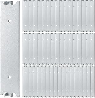 ZAVOOS 釘プレート 50枚パック 木製スタッド用 1.5 x 6インチ ケーブルワイヤープロテクター 鋭い尖った突起付き スチール製 釘止め安全プレートシールド 配管用 配線保護